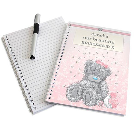 Personalised Me to You Flower Girl Bridesmaid Wedding Notebook Extra Image 1
